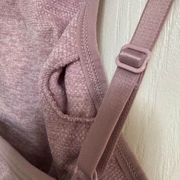 Gymshark Vital Seamless Bralette - Mauve Pink Marl - Size M - Picture 7 of 7
